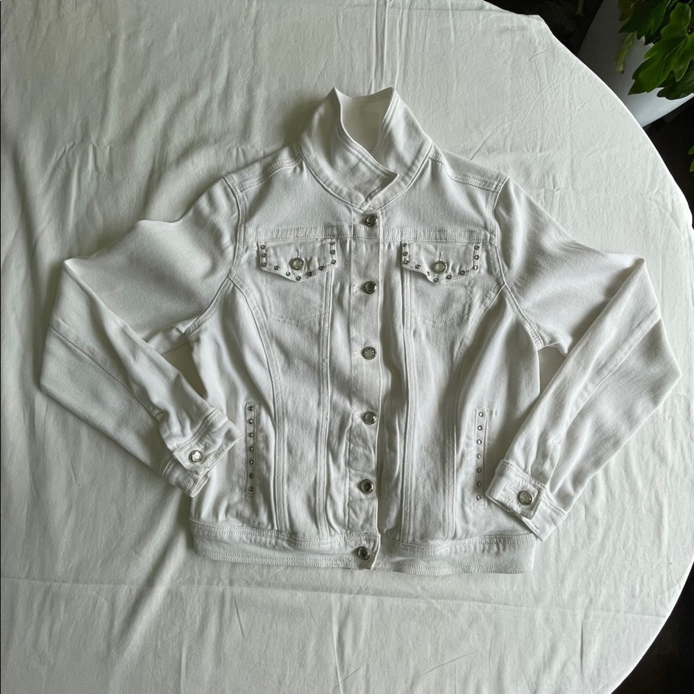 Earl Jean white jean jacket